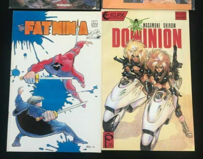 MISC INDY 4PC LOT (FN) SILVERHEELS!! FAT NINJA!! 1986