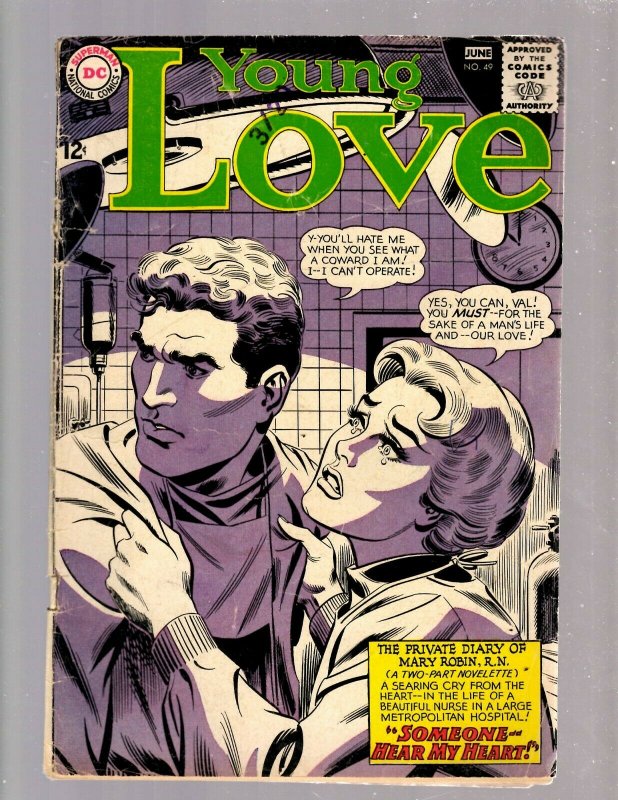 Young Love # 49 VG DC Silver Age Comic Book Doctor Nurse Medical Cover JK7