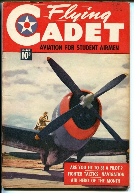 Flying Cadet #2 1943-P-47 Thunderbolt-WWII--comics-text-photos-FN