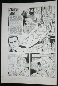 The Twilight Zone #84 Incomplete 5 Page Story 'Makeover!' art by Frank Bolle