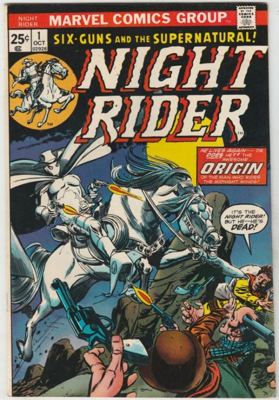 Night Rider, The #1 (Oct-74) FN/VF+ High-Grade Ghost Rider