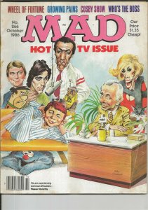 Mad Magazine #266 ORIGINAL Vintage October 1986 Who's the Boss Flintstones 