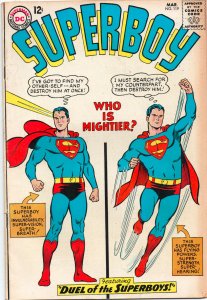 Superboy #119 - Duel Of The Superboys - (Grade 7.0) 1965