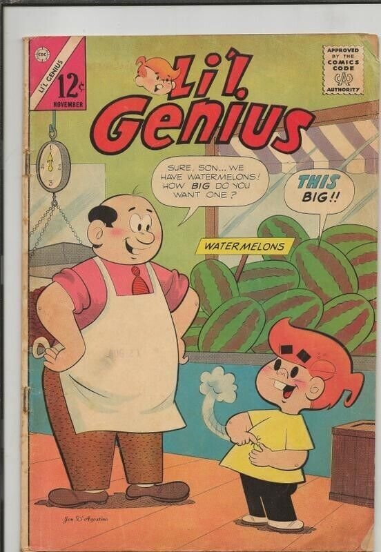 Lil Genius #64 ORIGINAL Vintage 1964 Charlton Comics 