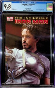 Invincible Iron Man #1 Photo Cover (2008) - CGC 9.8- Cert#4657732019