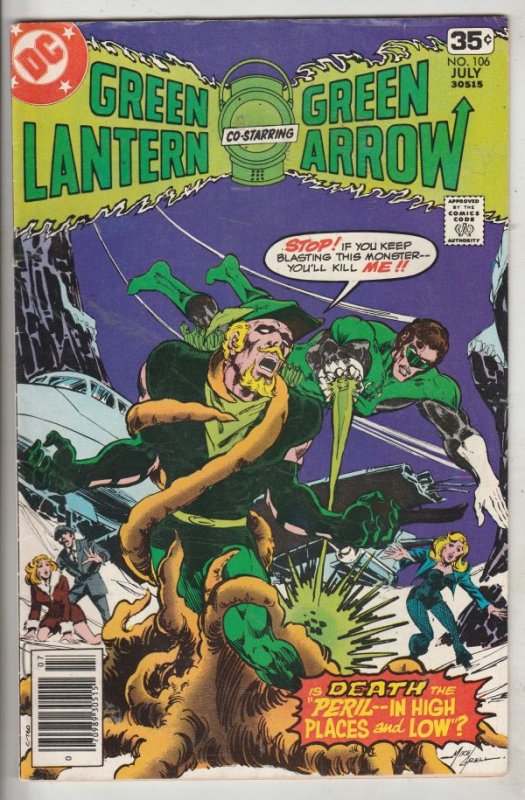 Green Lantern #106 (Jul-78) VF/NM High-Grade Green Lantern, Green Arrow, Blac...