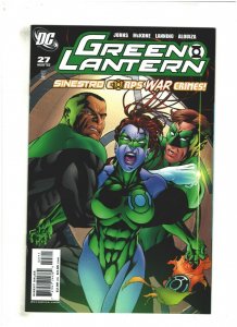 Green Lantern #27 DC 2008 Geoff Johns, Sinestro Corps War Crimes! VF+ 8.5 