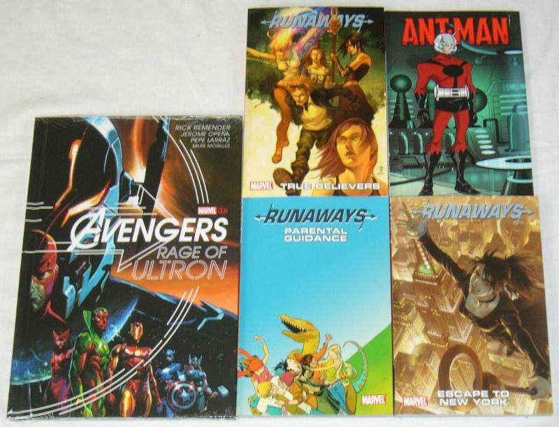 Lot of (15) Marvel TPBs - avengers - spider-man blue - runaways - (value: $240)