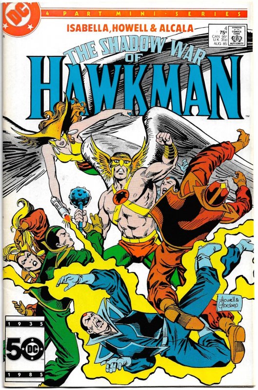 THE SHADOW WAR OF HAWKMAN #1-4 (Summer1985) 8.5 VF+  Thanagar Invades Earth!