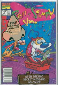 Ren and Stimpy Show #1 Polybagged Marvel Comics 1992 VF+