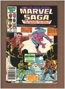 Marvel Saga #7 Newsstand 1986 THOR SPIDER-MAN IRON MAN FANTASTIC FOUR VG/FN 5.0