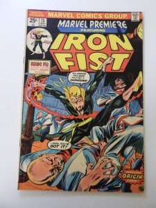 Marvel Premiere #15 (1974) 1st appearance of Iron Fist VG+ MVS intact see desc