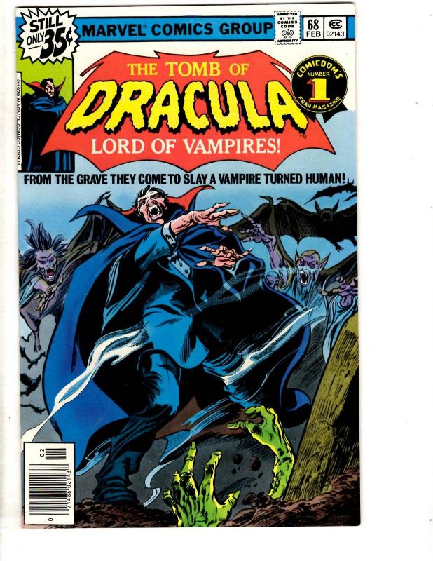 Tomb Of Dracula # 68 VF/NM Marvel Comic Book Vampire Monster Horror Fear TD7