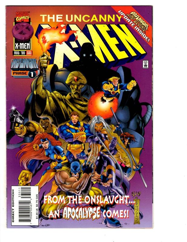 5 The Uncanny X-Men Marvel Comic Books # 333 334 335 336 337 Gambit Phoenix BH31