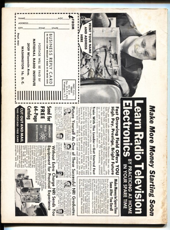 Wildcat Adventures May 1961- Basil Gogos GGA cover-Magazine