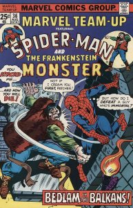 Marvel Team-Up #36 FN ; Marvel | Spider-Man Frankenstein