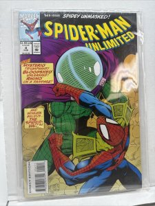 Spider-man Unlimited #4 Mysterio-Bloodshed-Rhino  1993