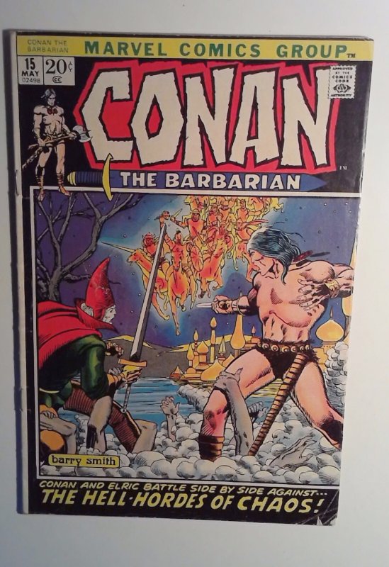 Conan the Barbarian #15 Marvel 1972 Comic Key 1st Full App. Kulan Gath,2nd Elric