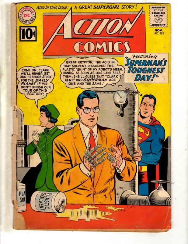 Action Comics # 282 VG- DC Comic Book Superman Lex Luthor Smallville Batman J321