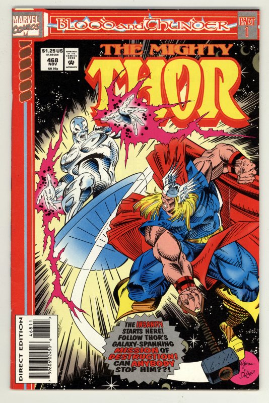 Thor Blood and Thunder storyline parts #1-13 compete set, Warlock, Silver Surfer