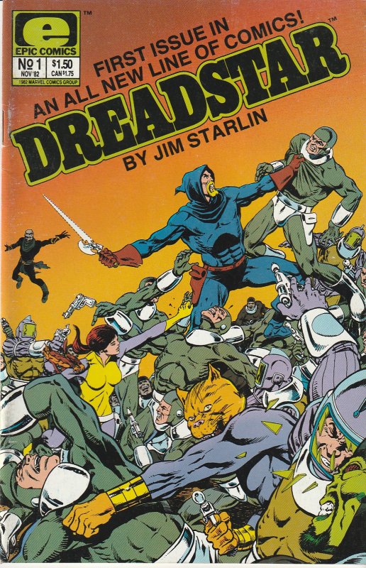 Dreadstar(Epic)# 1 Thanos/Infinity War creator, Jim Starlin's Space Opera