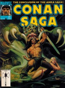 Conan Saga #41 FN ; Marvel |