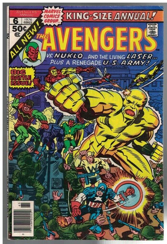 AVENGERS ANN  6 VG  1976