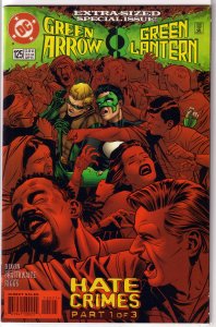 Green Arrow (vol. 2, 1987) #125 FN (Hate Crimes 1) Green Lantern x-over
