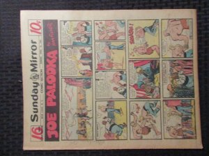 1949 April 17 Sunday Mirror Comic Section VG+ 4.5 Superman / Joe Palooka 16pgs