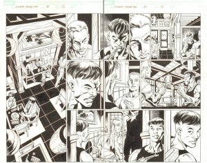 Ultimate Spider-Man #81 pgs.12&13 Iron Fist & Shang-Chi 2005 art by Mark Bagley