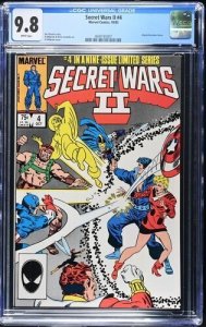 Secret Wars II #4 1985 Marvel Comics CGC 9.8 1st Kurse White Pages 007