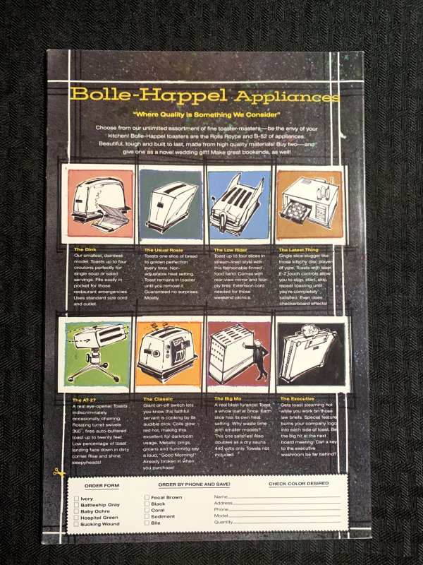 1988 STRAY TOASTERS Model 2 SC VF- 7.5 Epic Comics / Bill Sienkiewicz