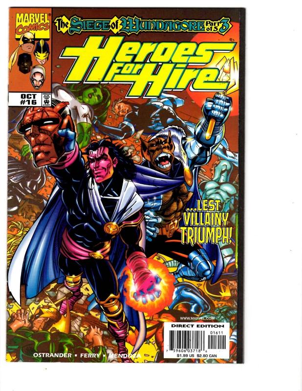 4 Heroes for Hire Marvel Comics # 16 17 19 Annual 1998 Luke Cage Iron Fist BH25