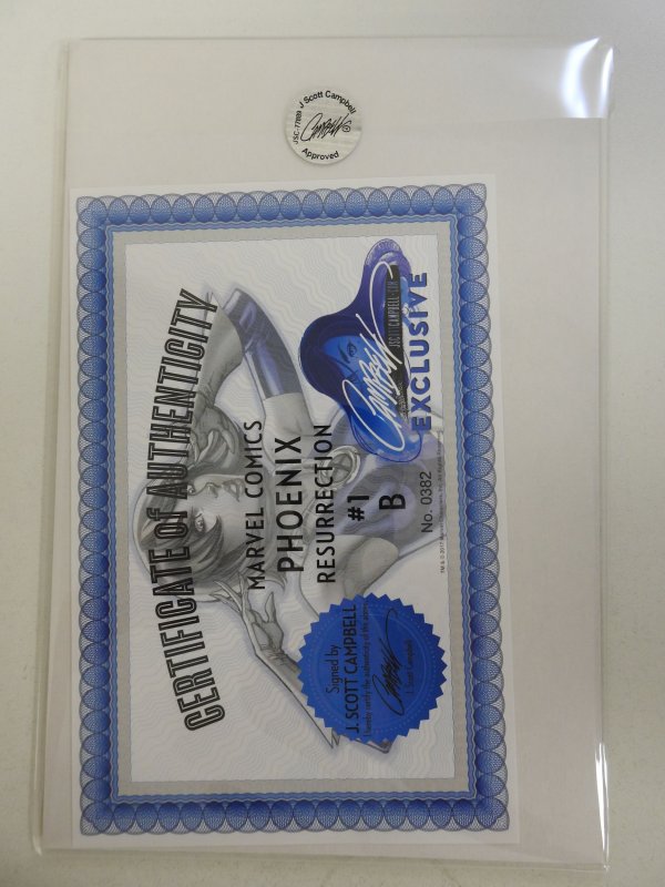 Phoenix Resurrection: #1 Campbell Cover B (2018) Signed Campbell! NM or Better!