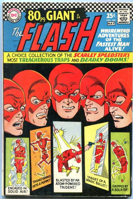 THE FLASH #169 1967-DC GIANT------ORIGIN FACTS REVEALED VG