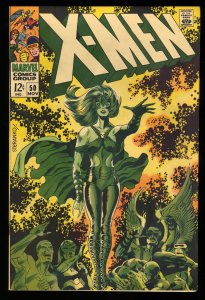 X-Men #50 VF- 7.5 Jim Steranko Cover! 2nd Appearance Polaris!