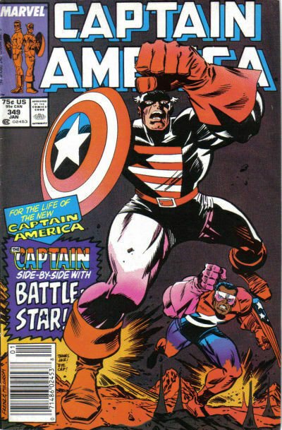 Captain America (1st Series) #349 (Newsstand) VF; Marvel | save on shipping - de