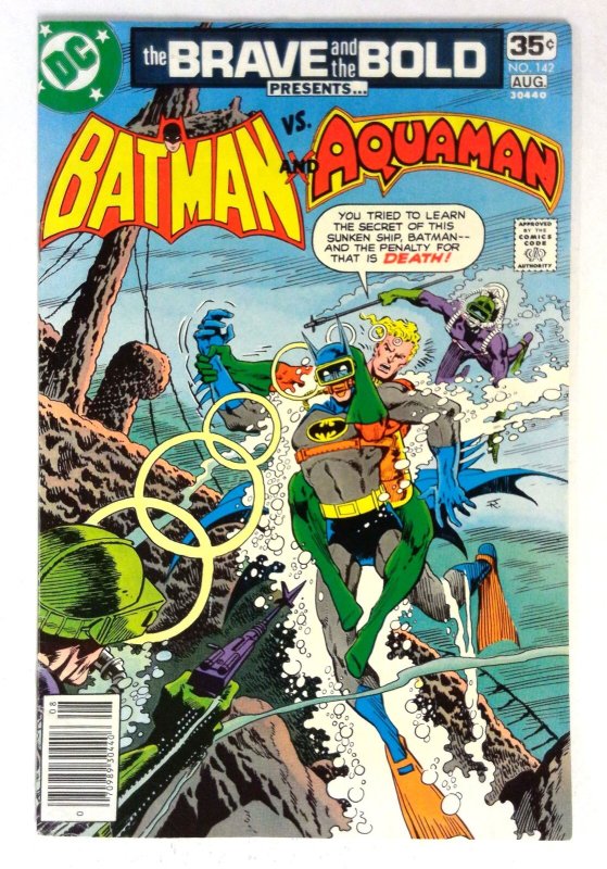 Brave and the Bold #142 (1978) Aquaman underwater action DC VF