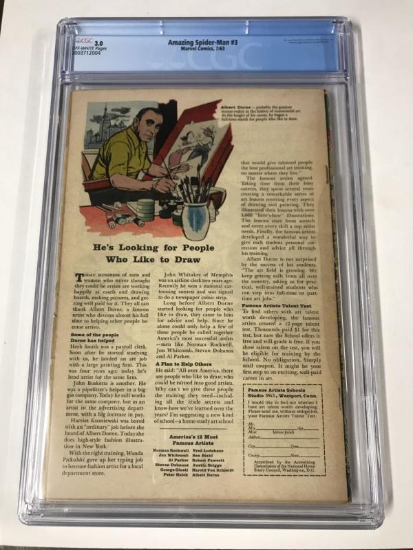 Amazing Spider-Man #3 CGC 3.0