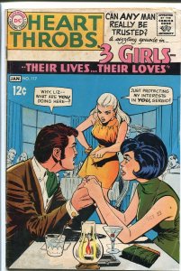 HEART THROBS #117 1968 DC-TORRID ROMANCE-GREAT ART G/VG