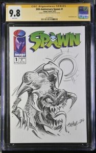 30th Anniversary Spawn (2022) # 1 (CGC 9.8 SS) Signed & Sketch Ken Steacy •Blank