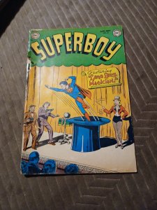 Superboy #21 Dc 1952 Lana Lang Magician-golden Age Smallville Superman Adventure