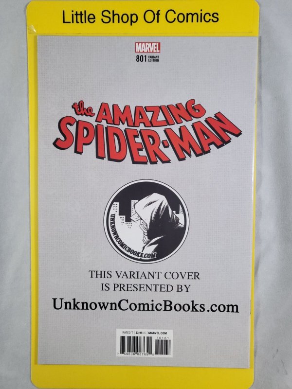 Amazing Spider-Man #801 Tyler Kirkham Unknown Comics Variant 2018 Marvel Comics
