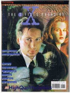 X-FILES MAGAZINE #1, NM+,  David Duchovny, w/card, 1996, more mags in store