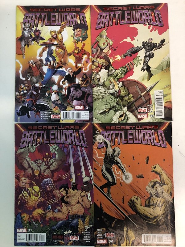 Secret Wars: Battleworld (2015) Complete Set # 1-4 (VF/NM) Marvel Comics