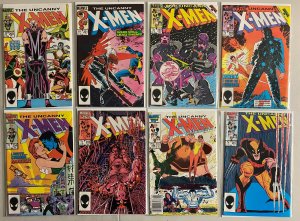 Uncanny X-Men lot #200-250 Marvel 1st Series (average 6.5) 40 diff (1985-'89)