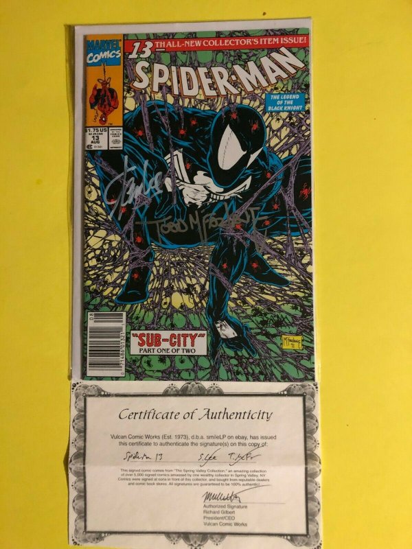 SPIDER-MAN V1 #13 MARVEL 91 COA LEE & McFARLANE / NM-/NM / NEWSSTAND