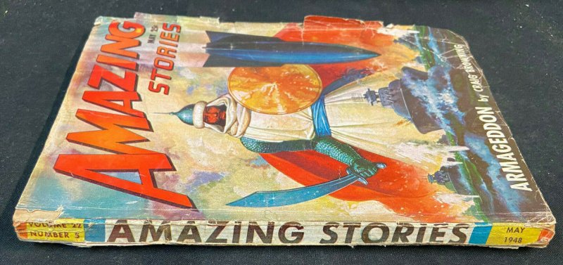 AMAZING STORIES MAY 1948 PULP MAGAZINE VG+