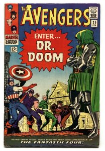 AVENGERS #25-DR. DOOM COVER-MARVEL SILVER-AGE-FN+