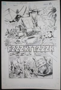 RoboCop #6 p.25 - LA - RoboCop defeats ED-209 Splash - 1990 art by Lee Sullivan